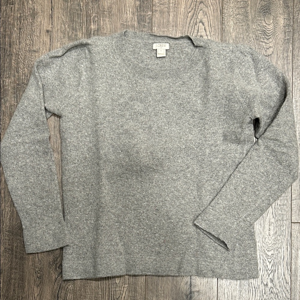J. Crew Heather Gray Crew Neck Sweater